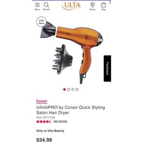 InfinitiPRO by Conair Quick Styling Salon Hair Dryer